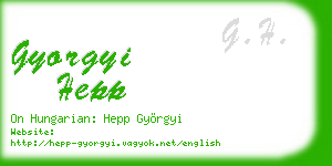 gyorgyi hepp business card